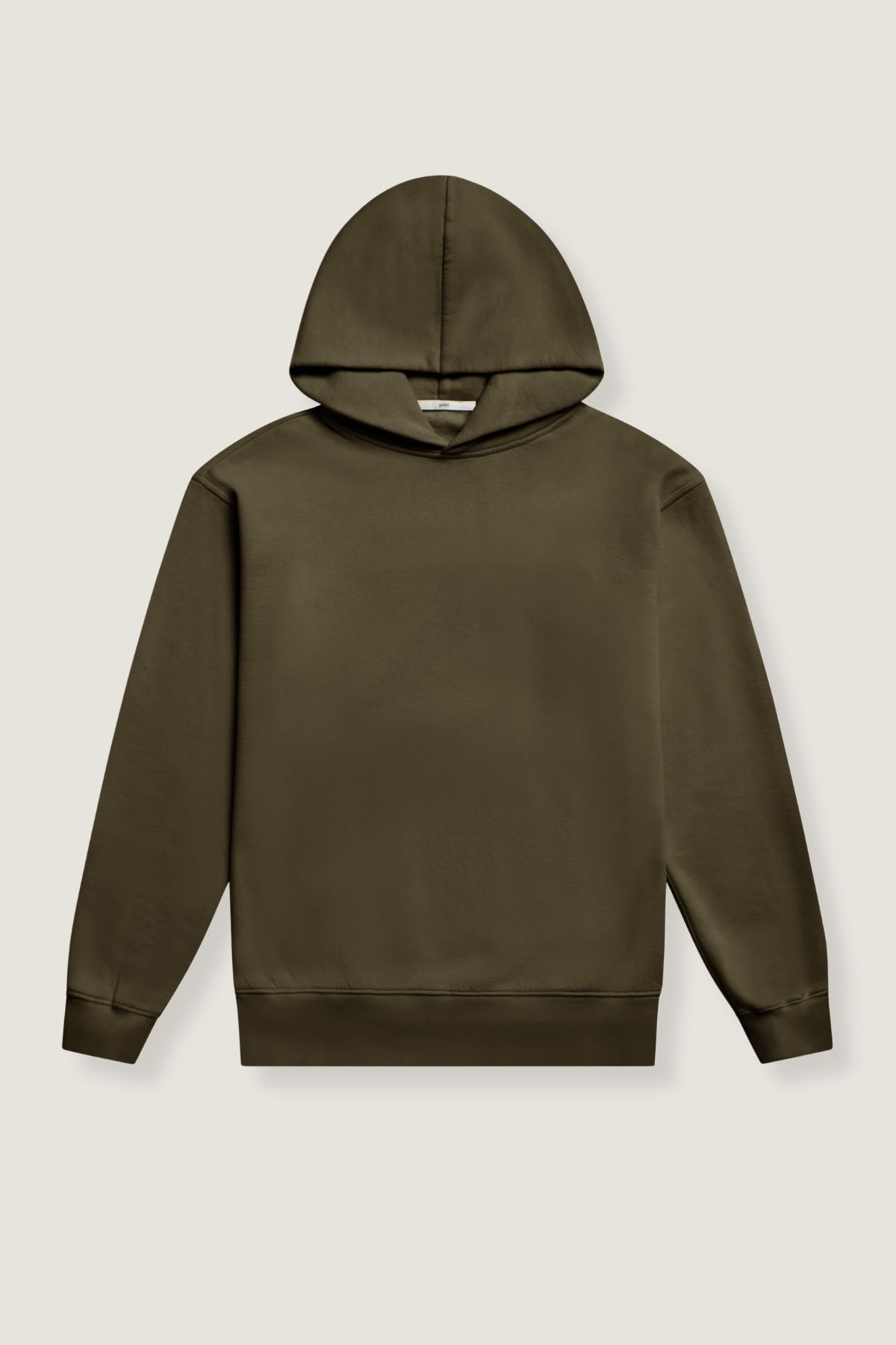 the olive hoodie.