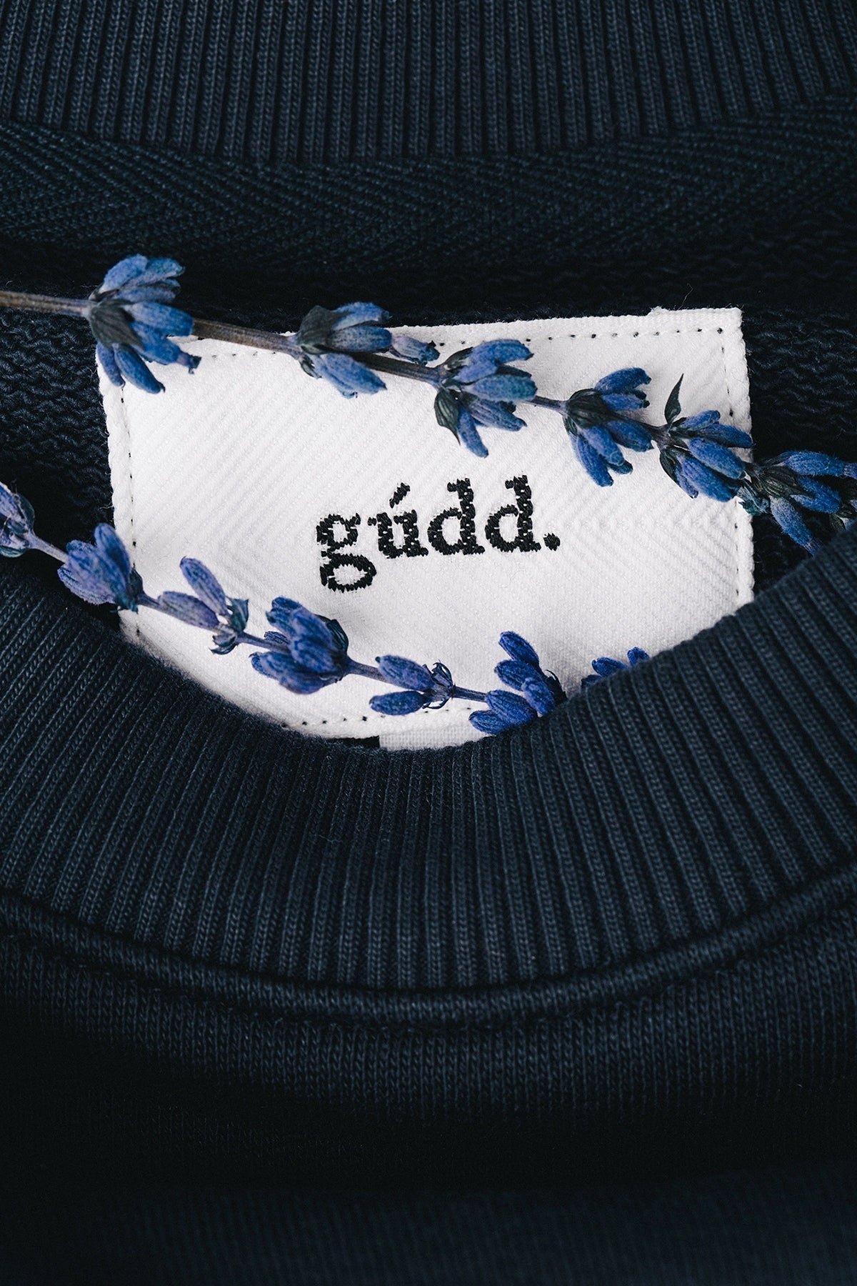 the navy crewneck.