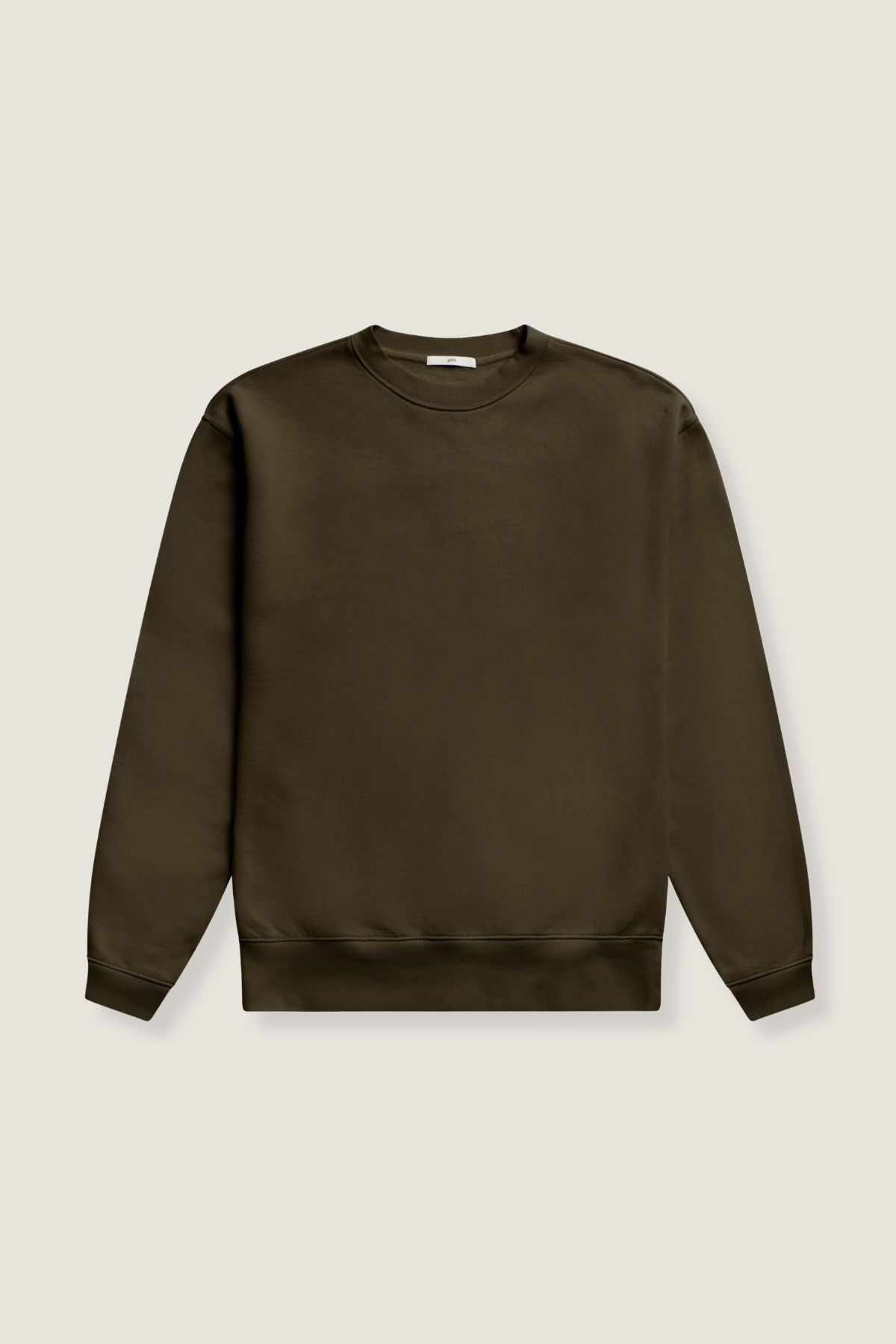 the olive crewneck.
