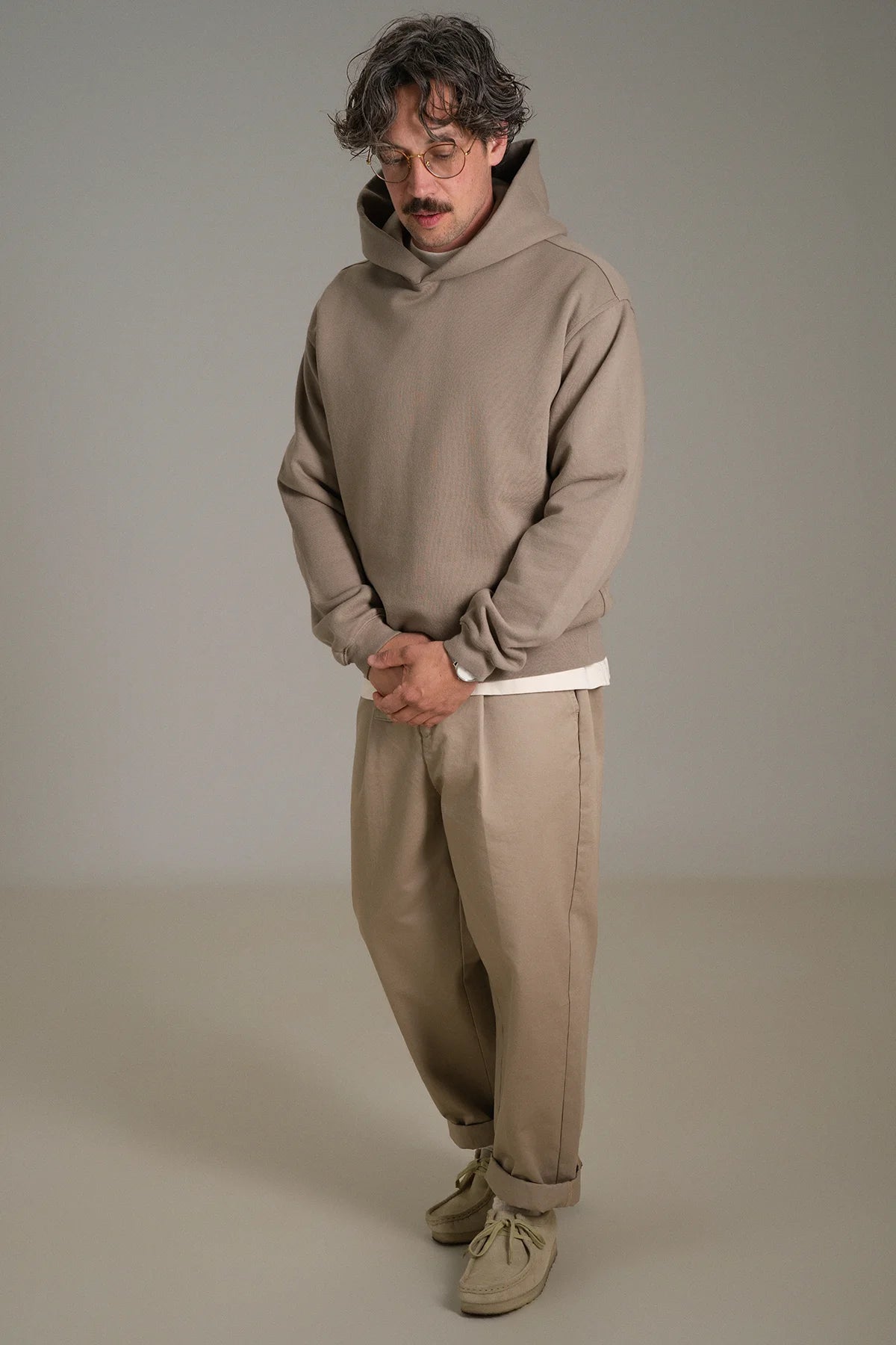 gúdd. The Taupe Hoodie in Taupe, product photo 4