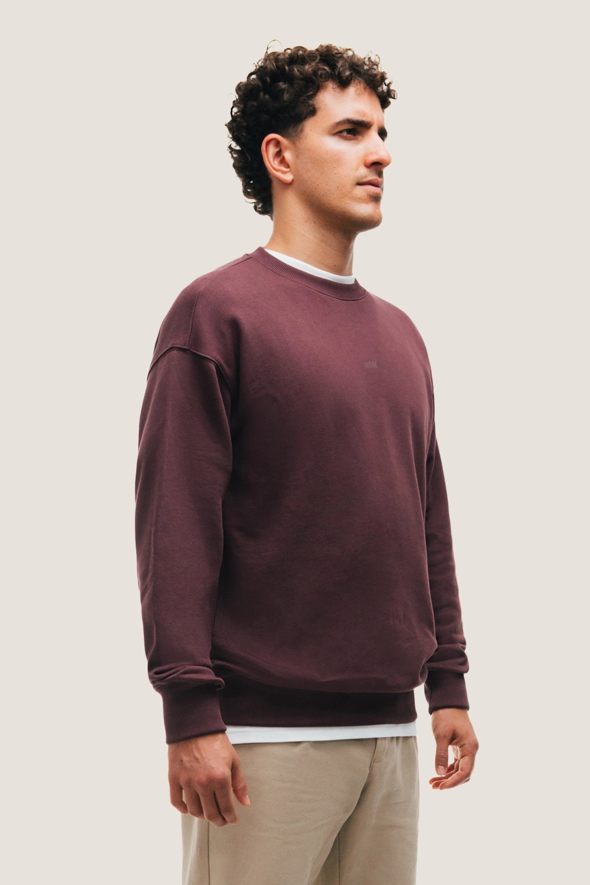 the mahagony crewneck.