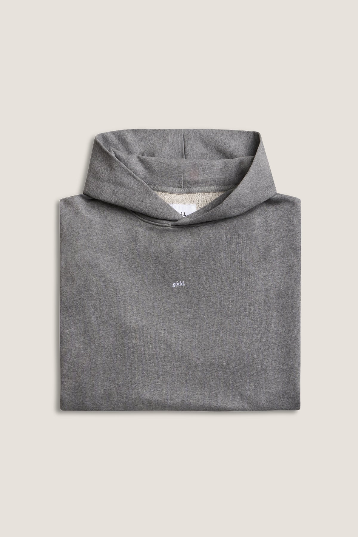 the grey hoodie.