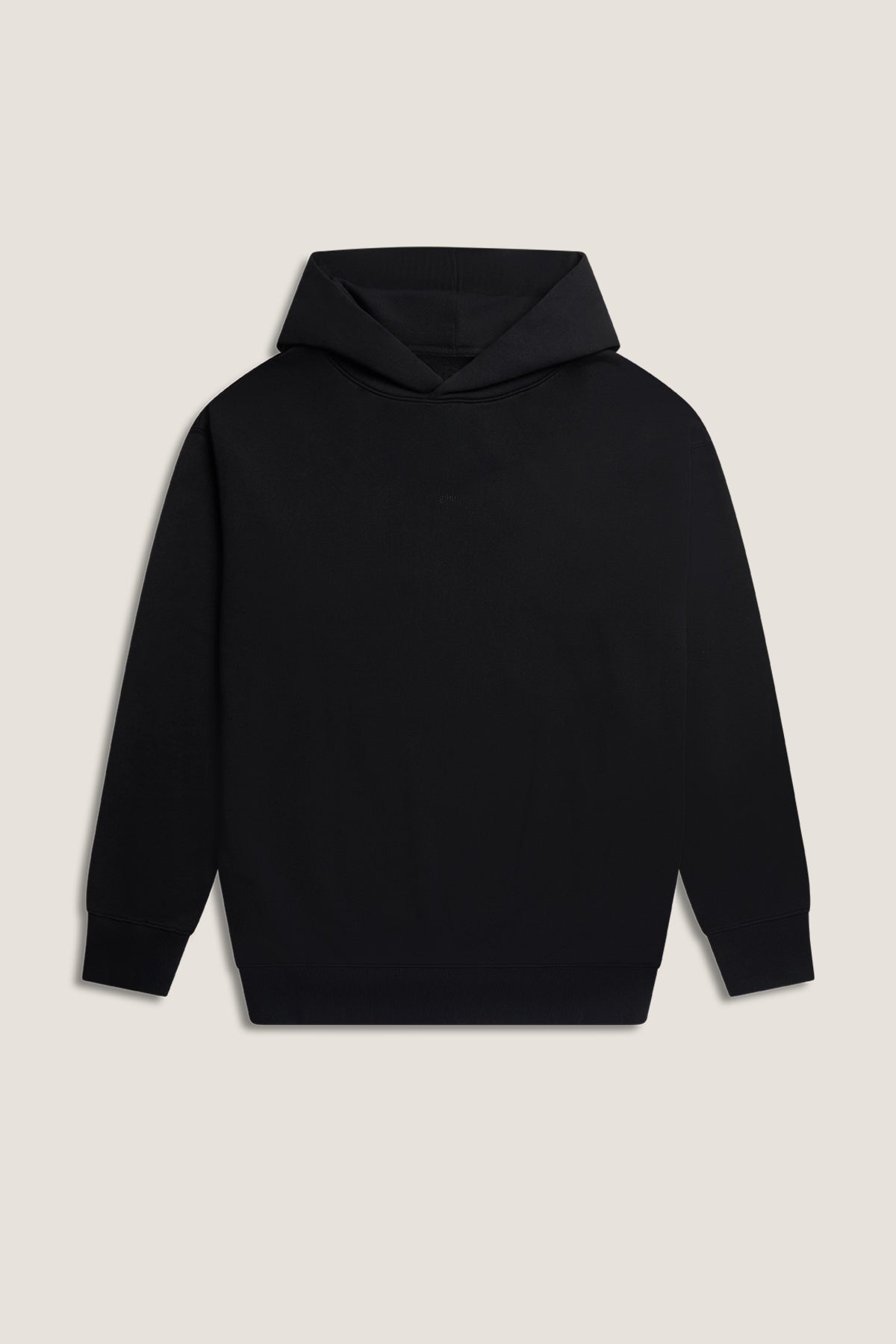 the black hoodie.
