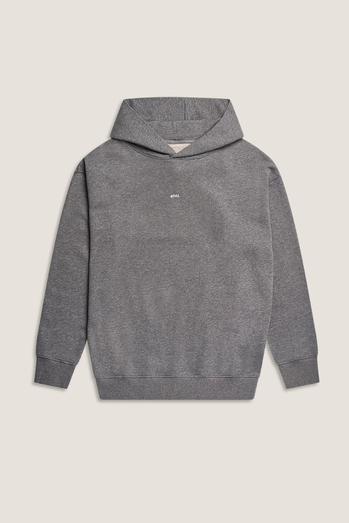 the grey hoodie.