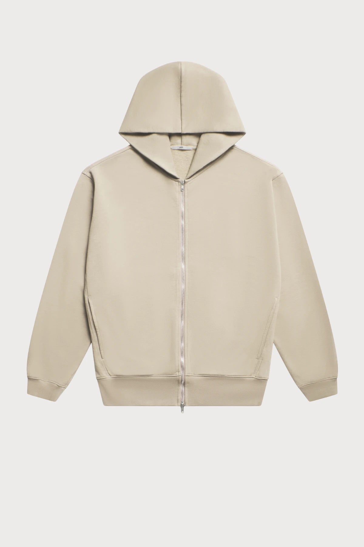 gúdd. The Bone Zip Hoodie in Bone Grey, product photo 7
