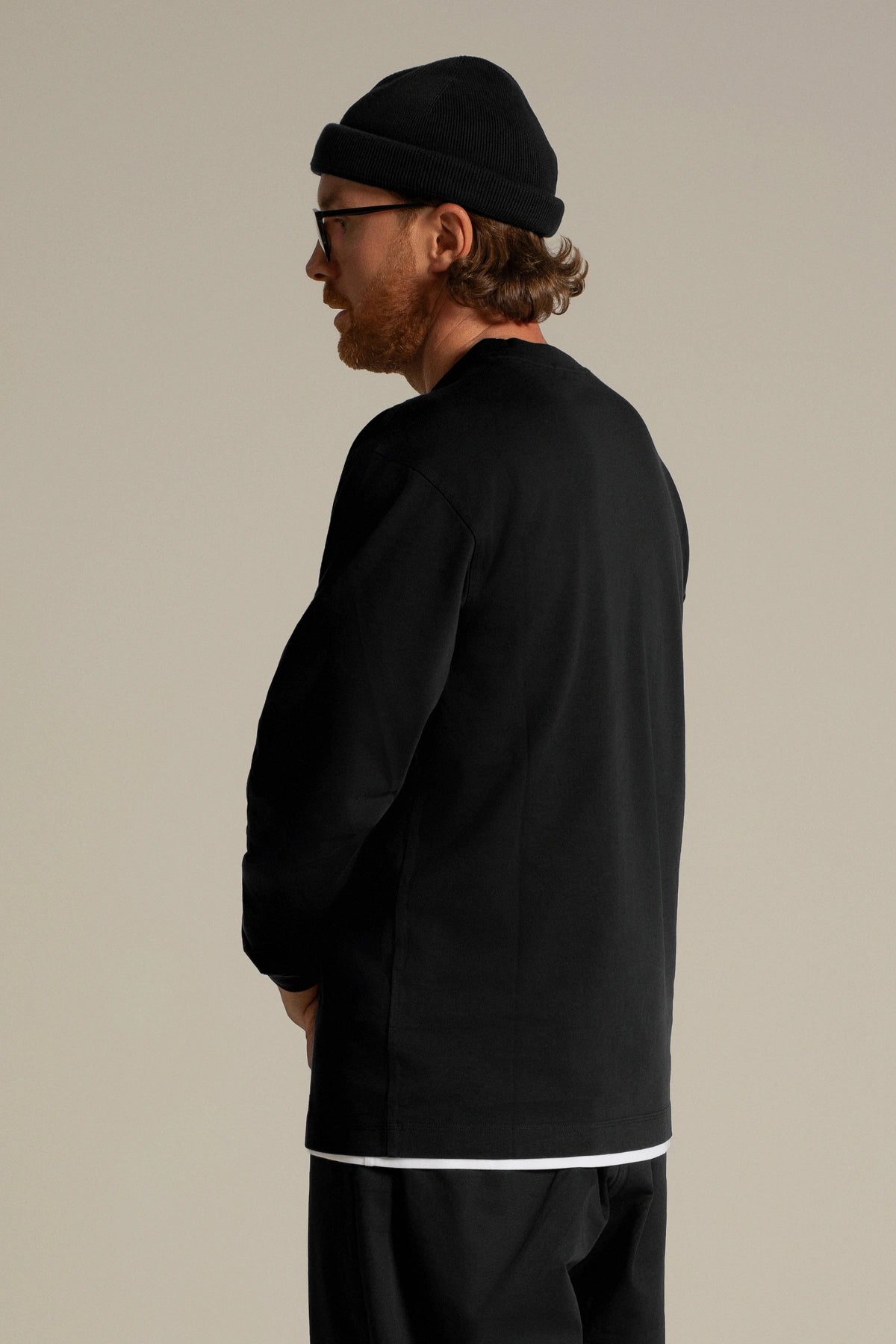gúdd. The Black Longsleeve in Black, product photo 3