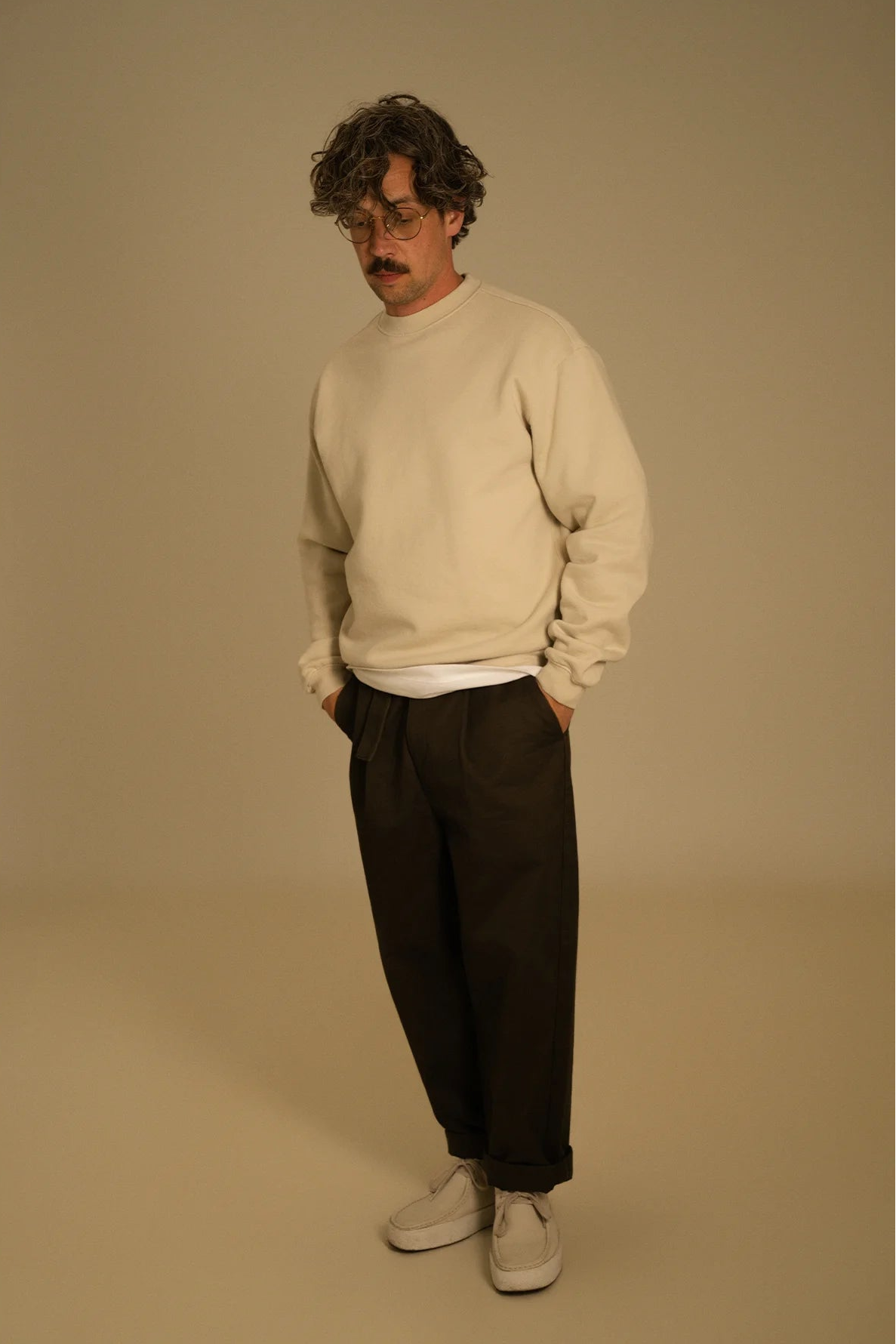 the bone crewneck.