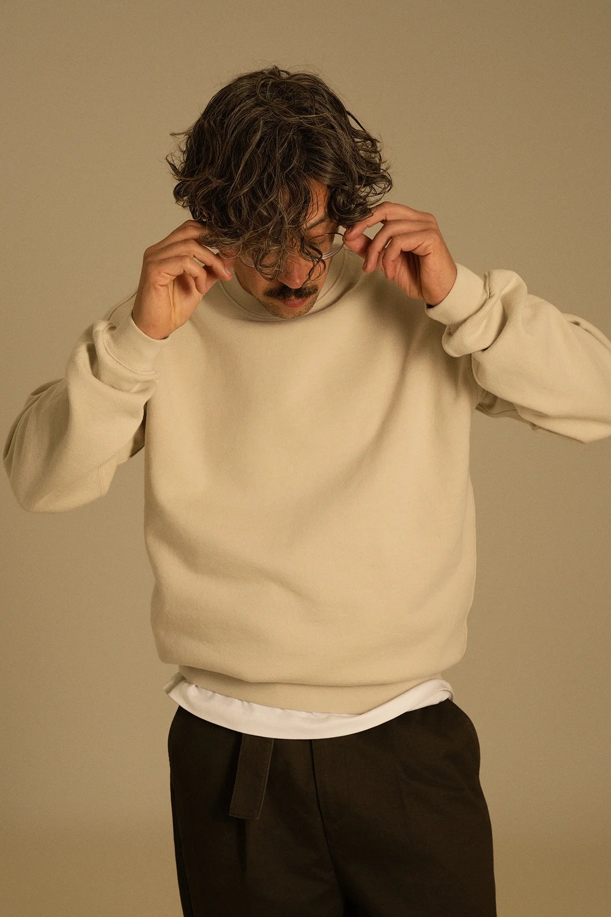 the bone crewneck.