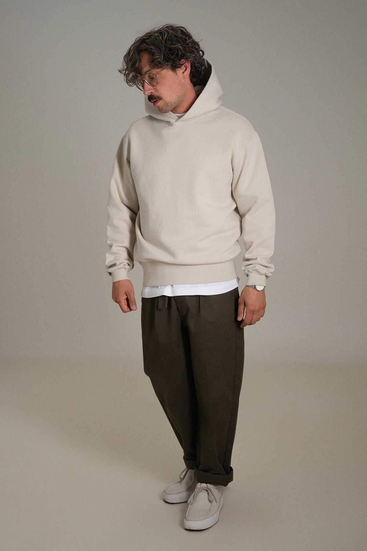 gúdd. The Bone Hoodie in Bone Grey, product photo 4