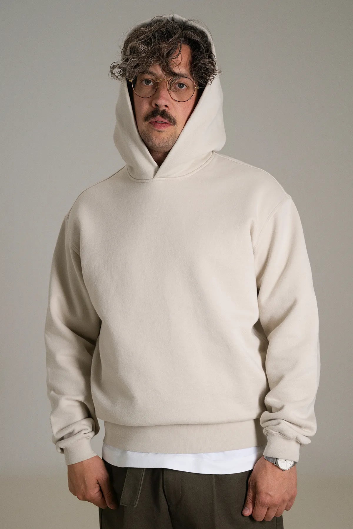 gúdd. The Bone Hoodie in Bone Grey, product photo 3