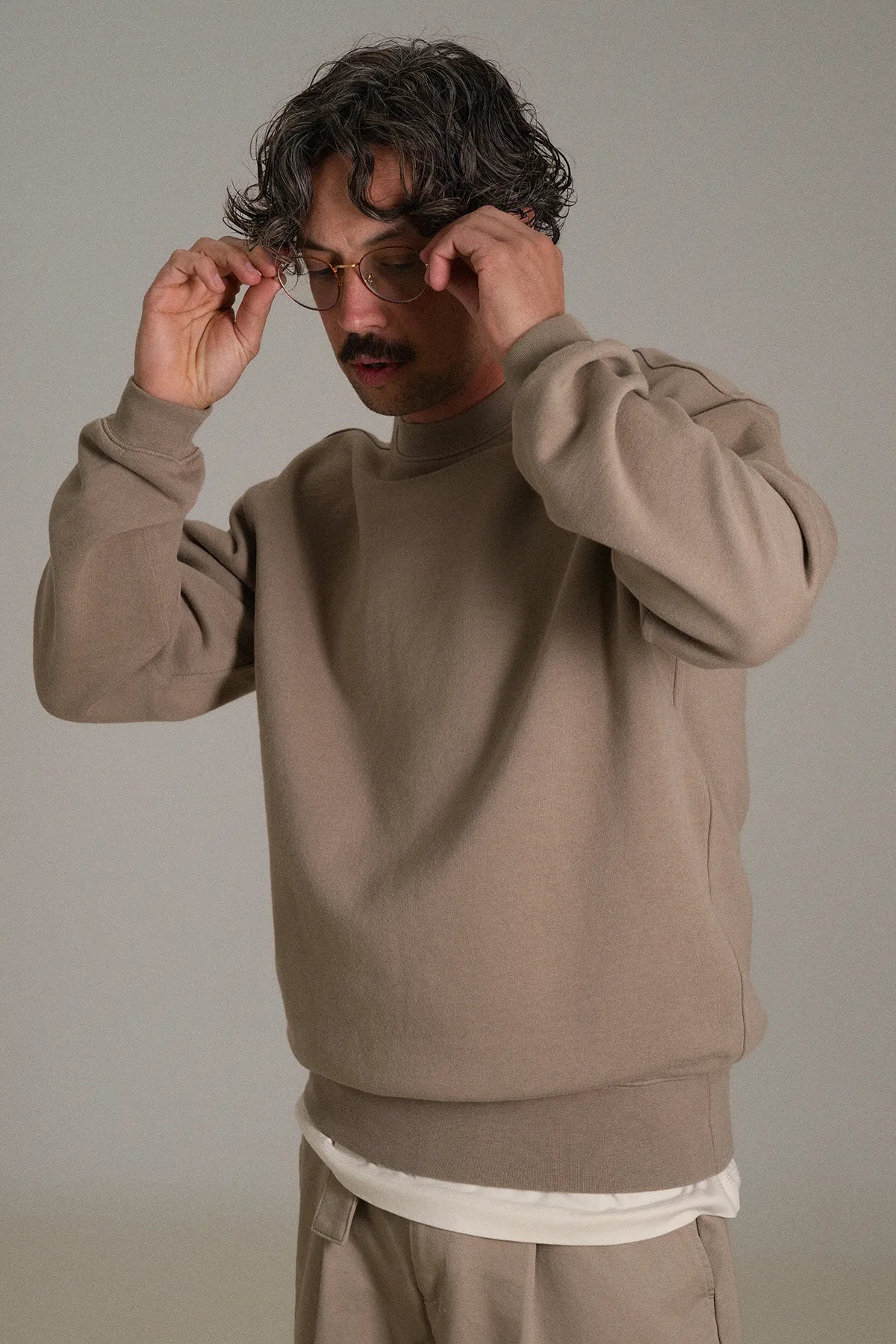gúdd. The Taupe Crewneck in Taupe, product photo 3