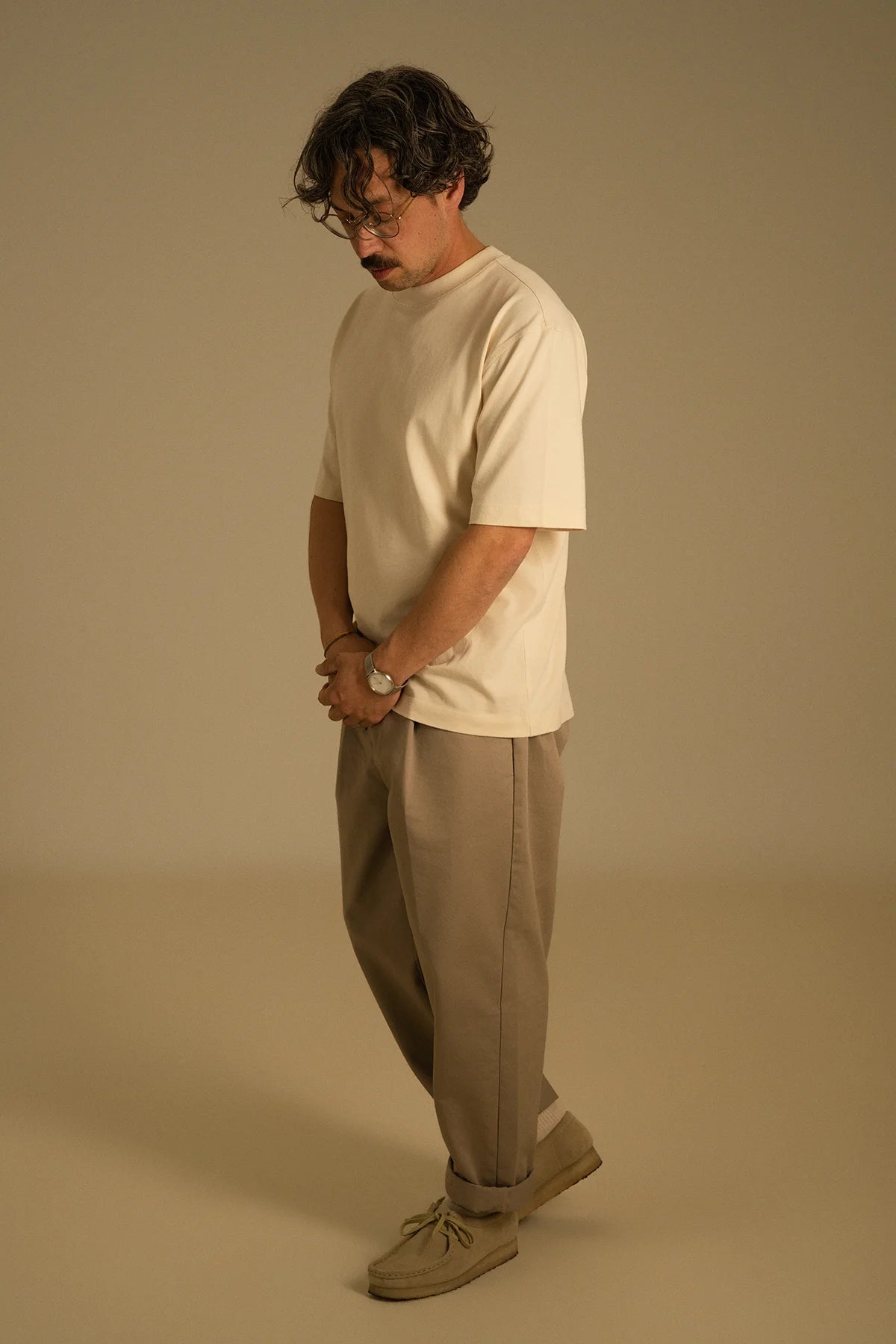 the undyed tee.