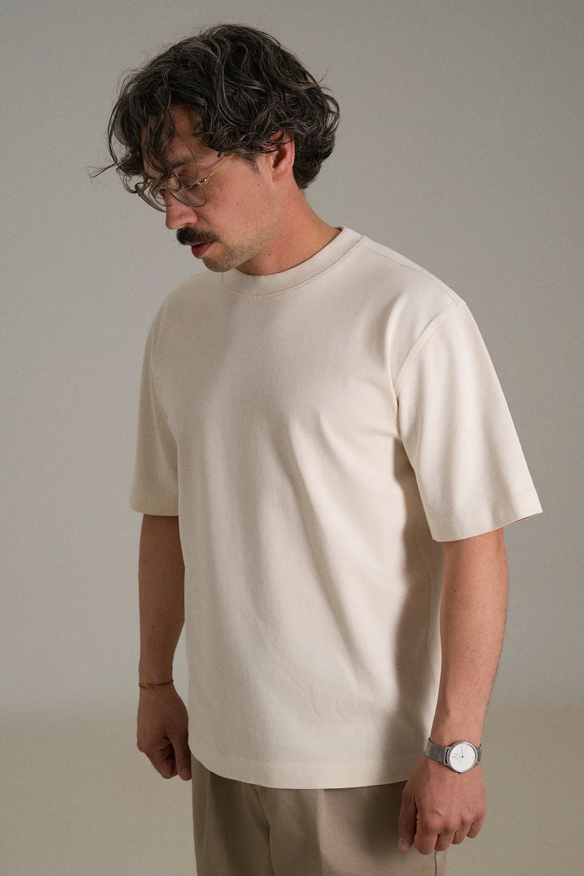 the undyed tee.