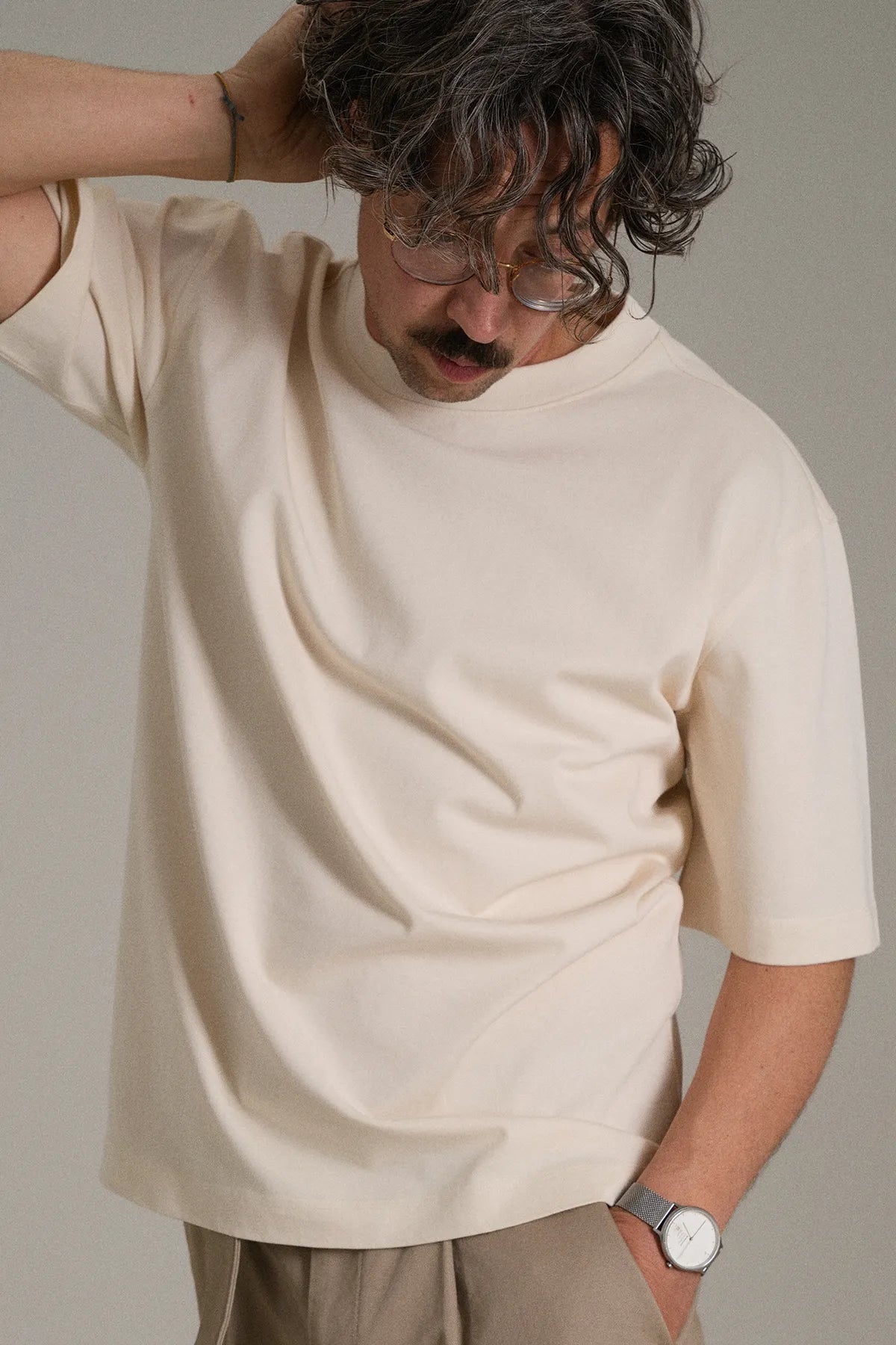the undyed tee.