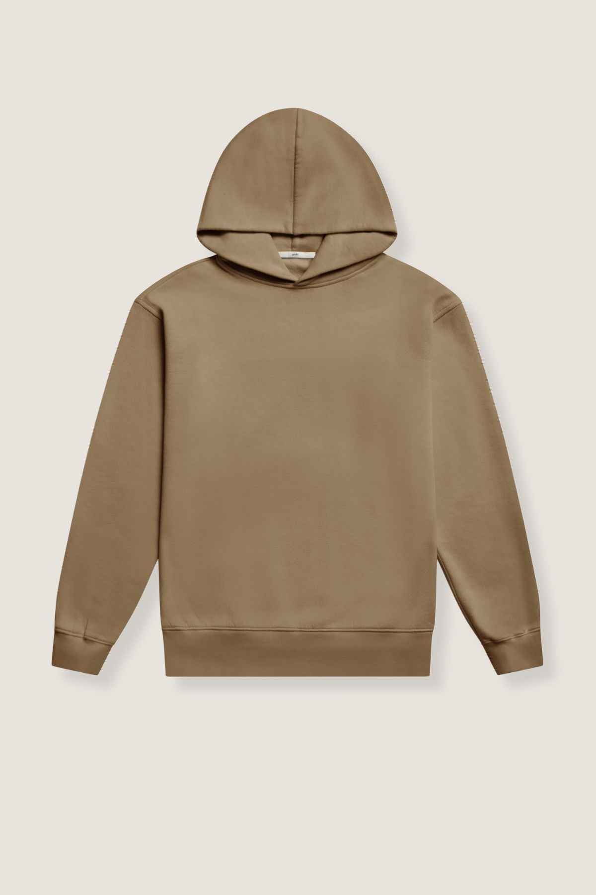 the taupe hoodie.