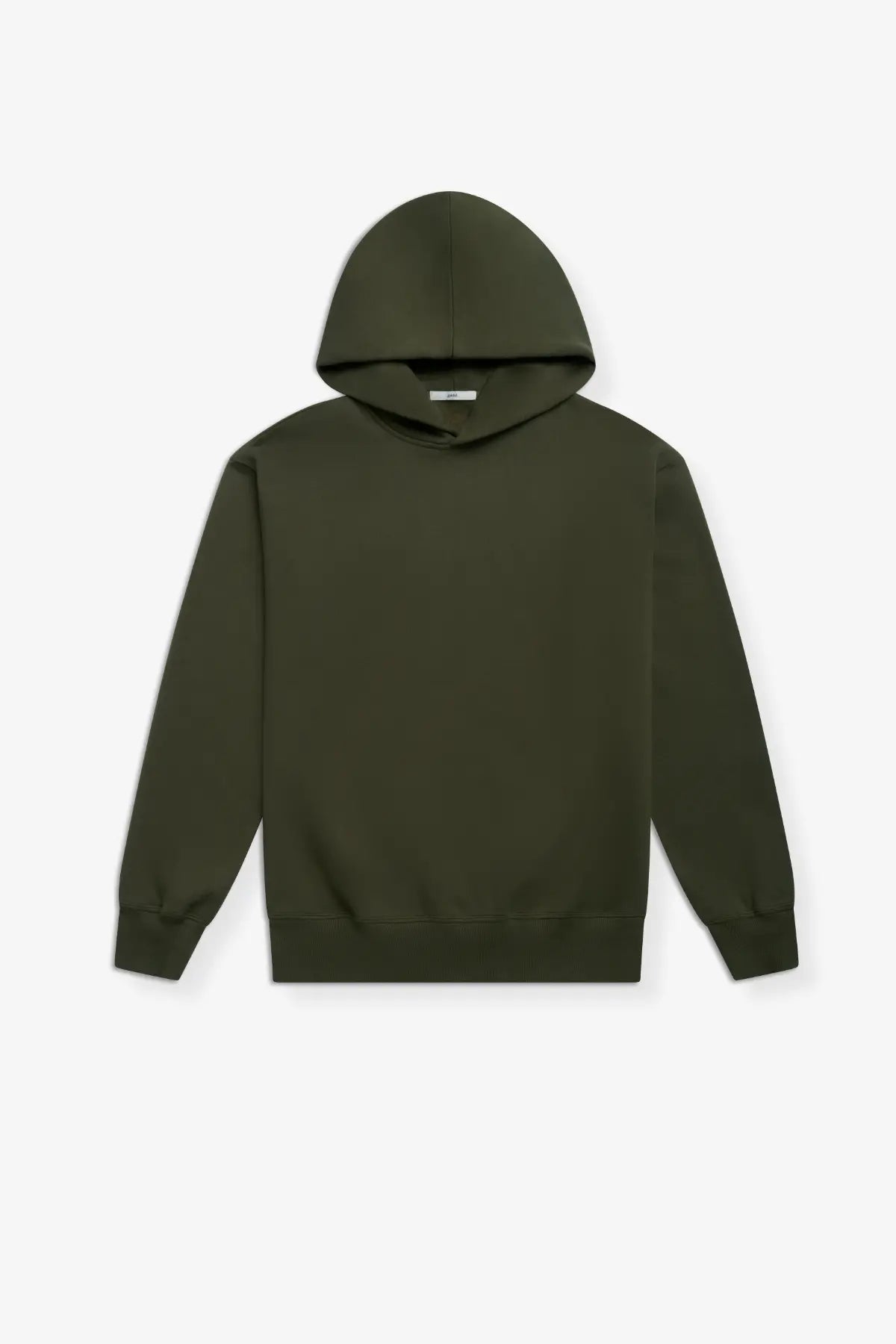 the olive hoodie.