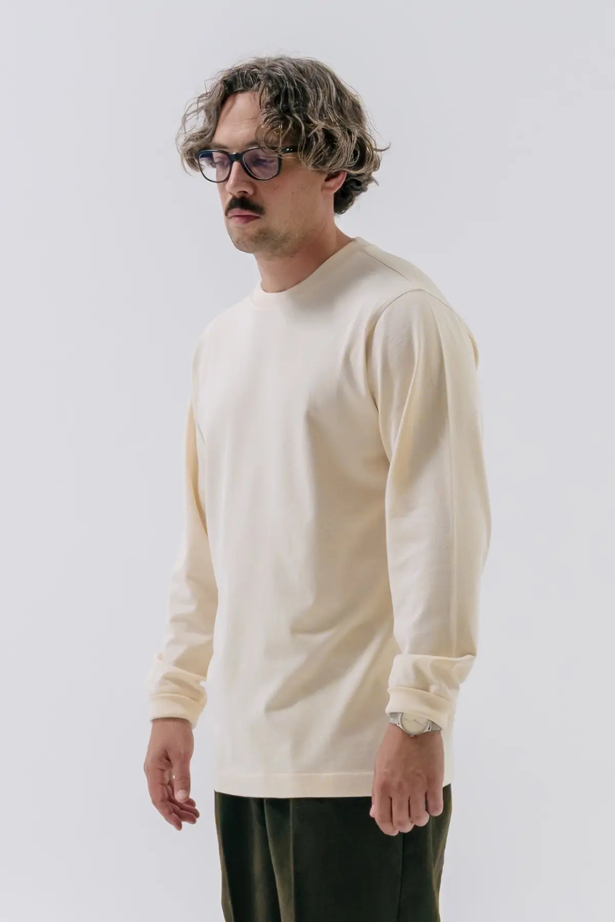 the all-natural bare ecru longsleeve.