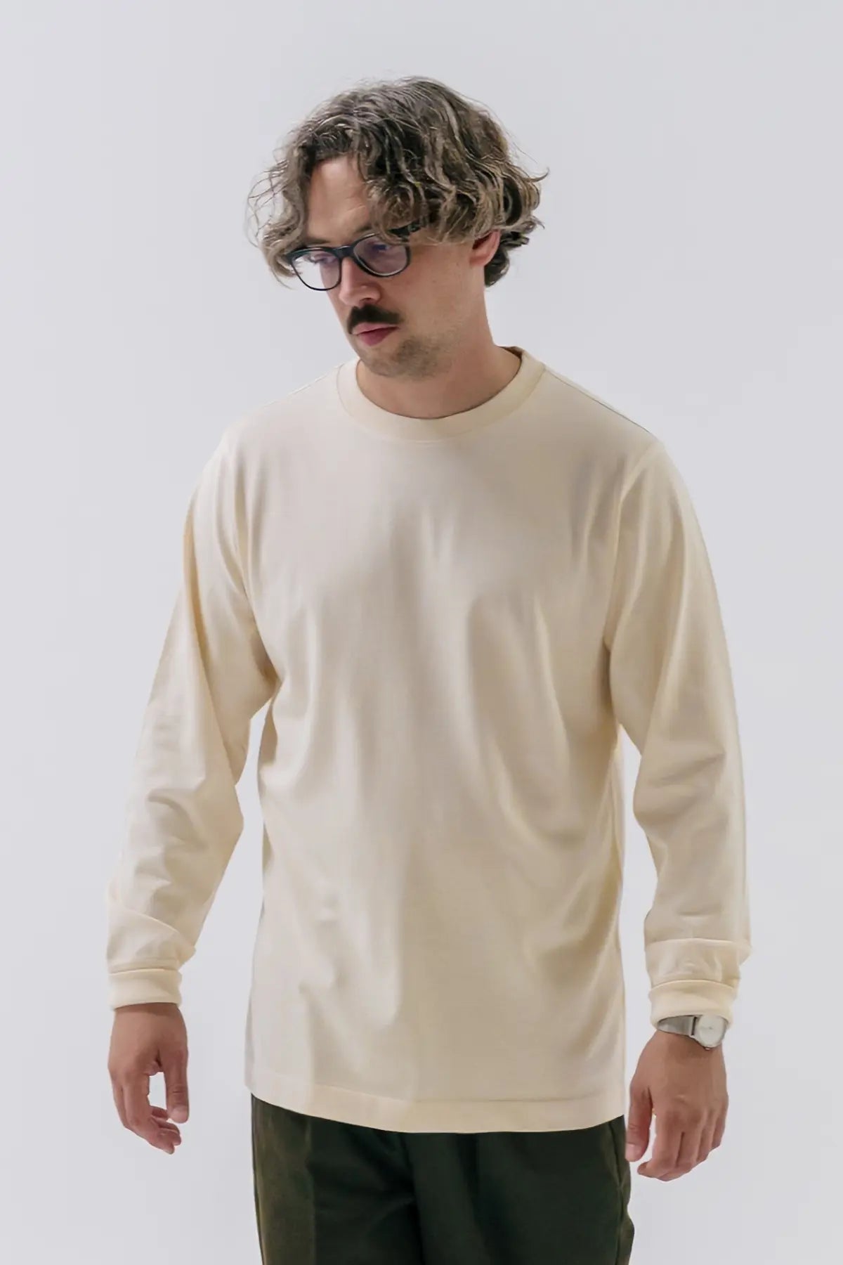 the all-natural bare ecru longsleeve.