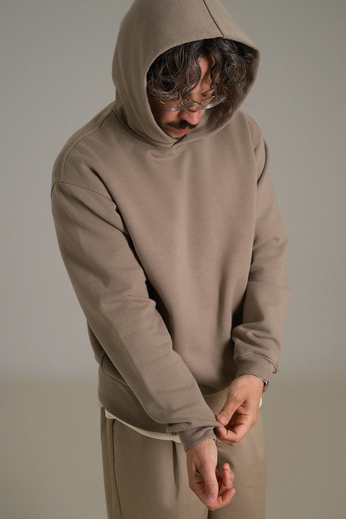 gúdd. The Taupe Hoodie in Taupe, product photo 3