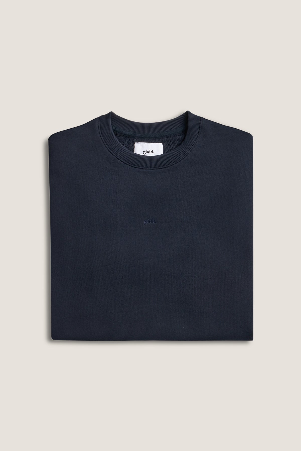 the navy crewneck.