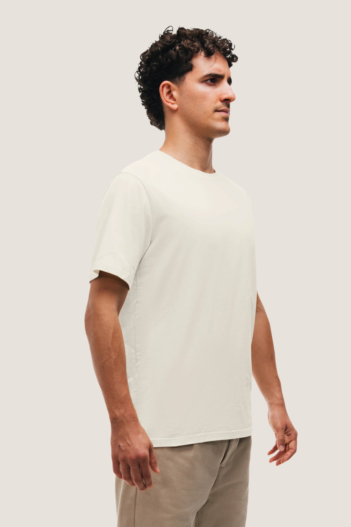 the off-white t-shirt.