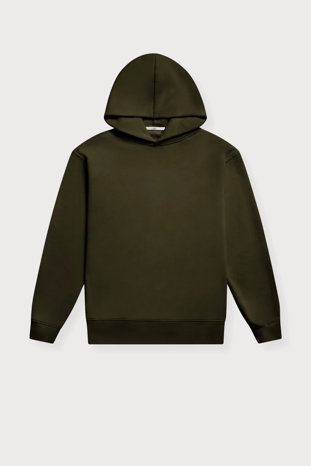 the olive hoodie.
