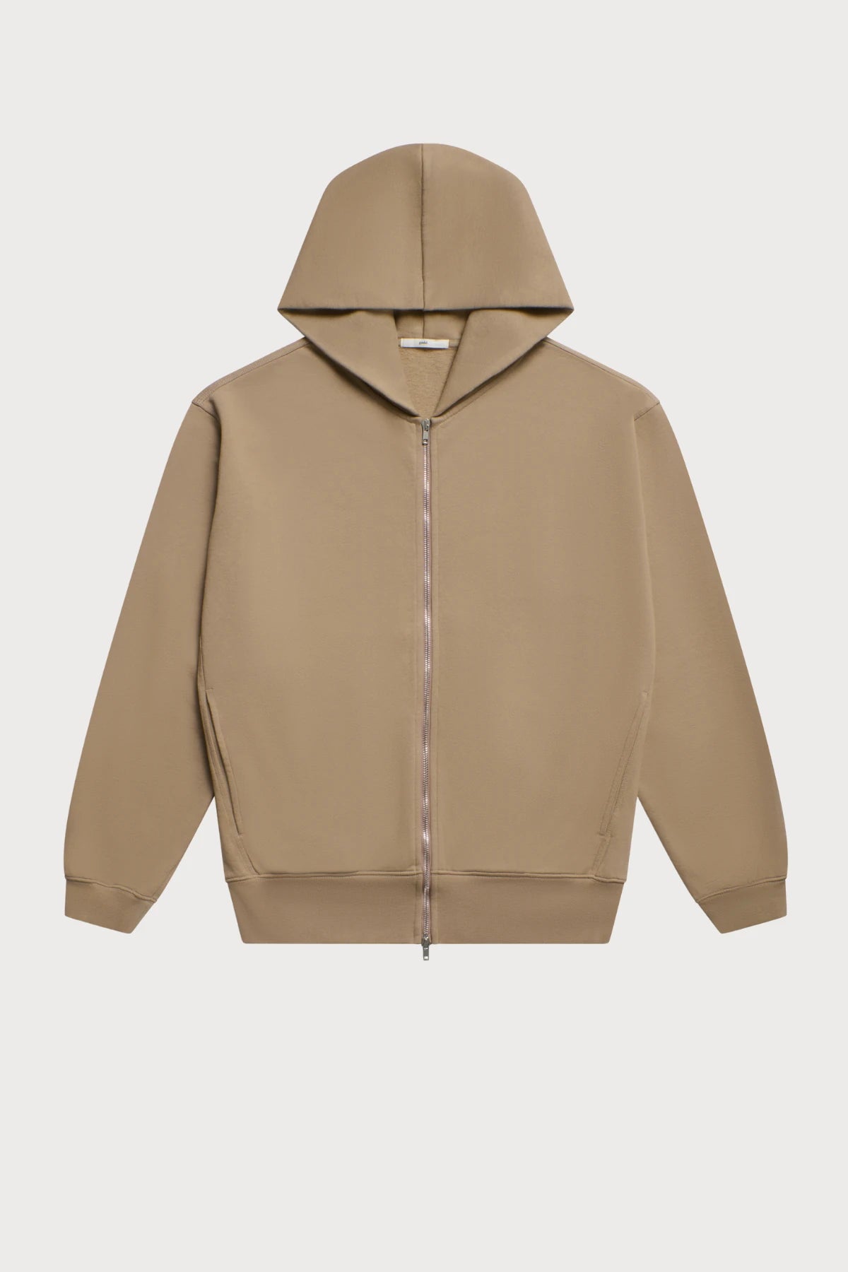 gúdd. The Taupe Zip Hoodie in Taupe, product photo 8