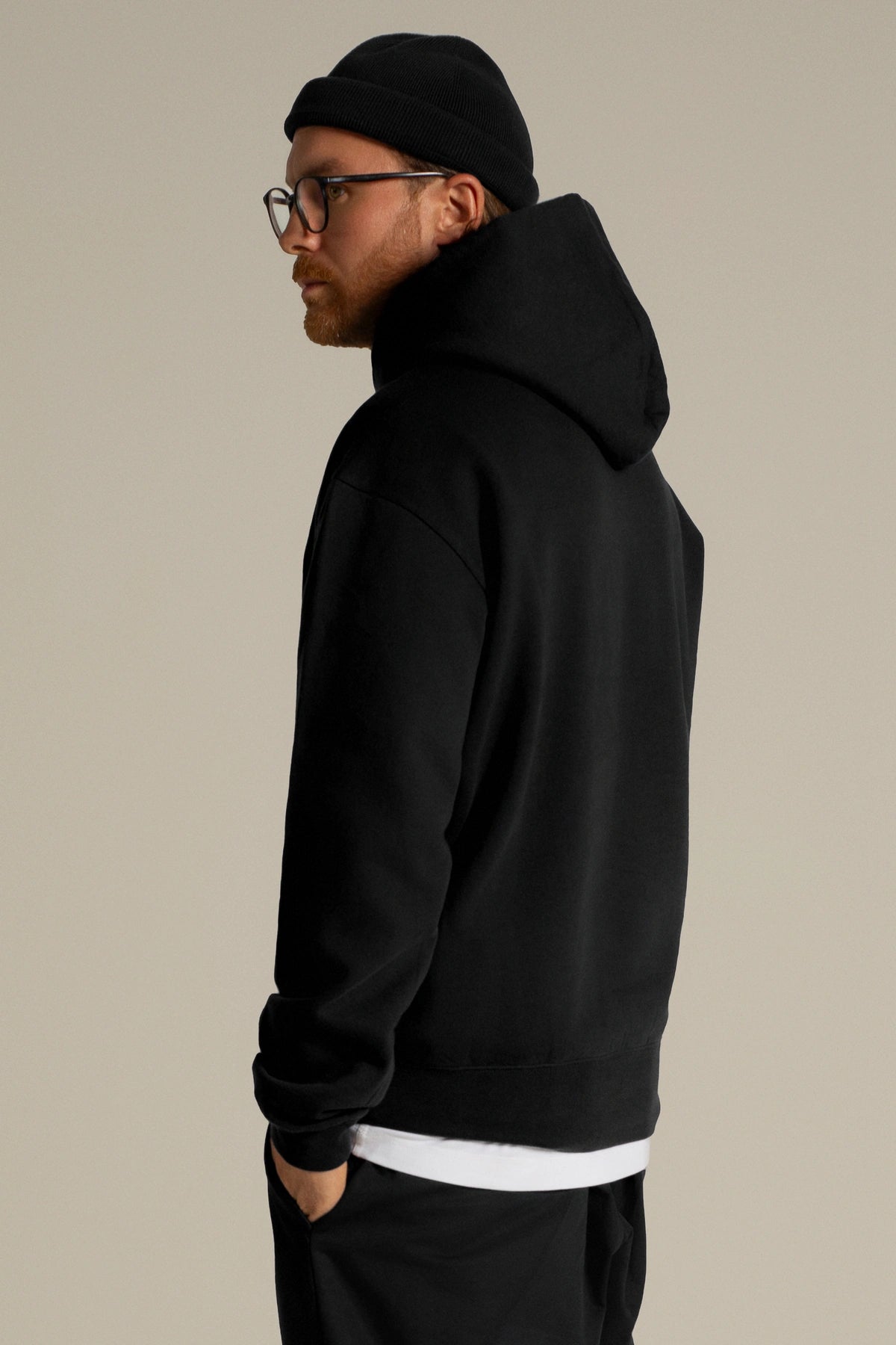 gúdd. The Black Hoodie in Black, product photo 4