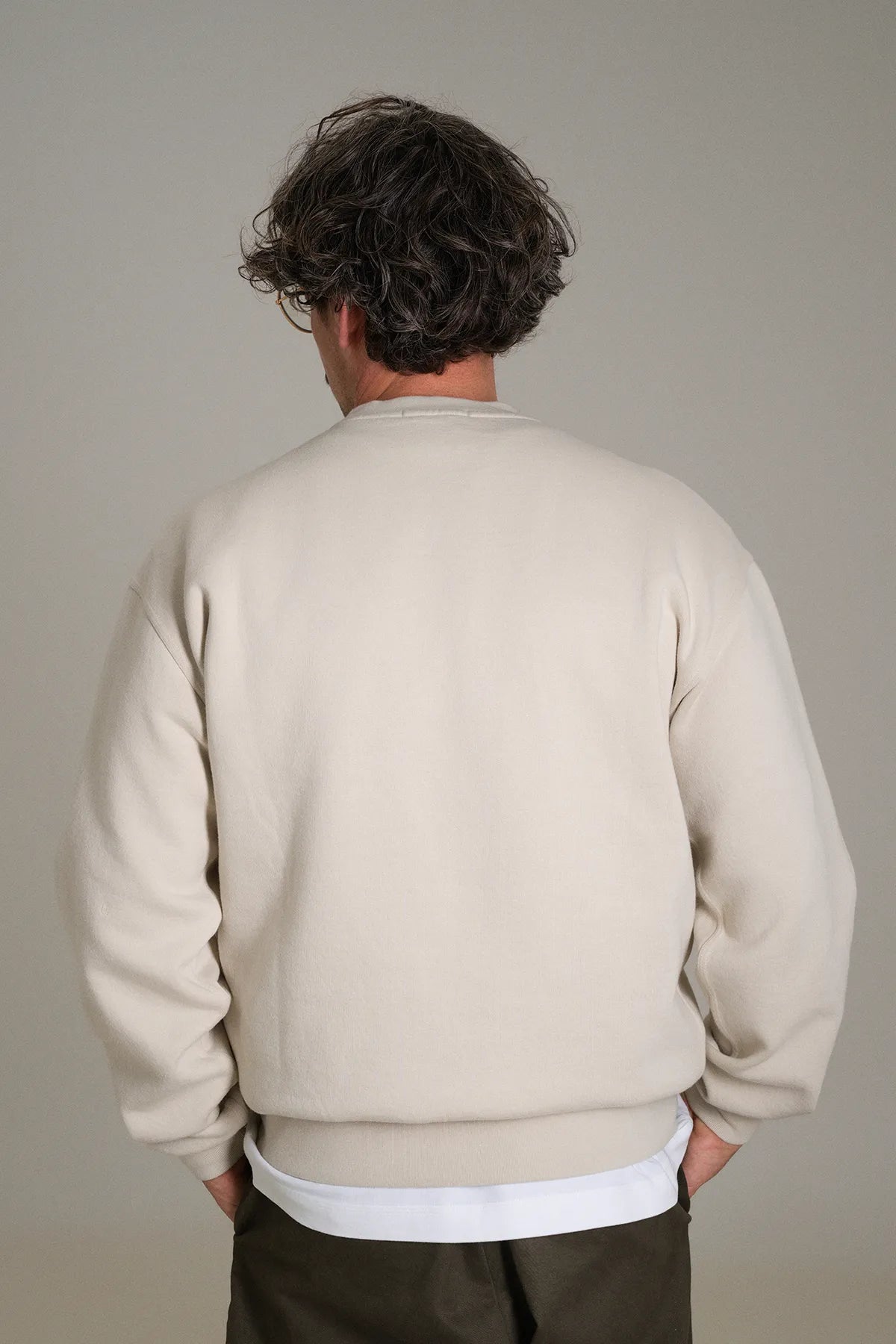 the bone crewneck.