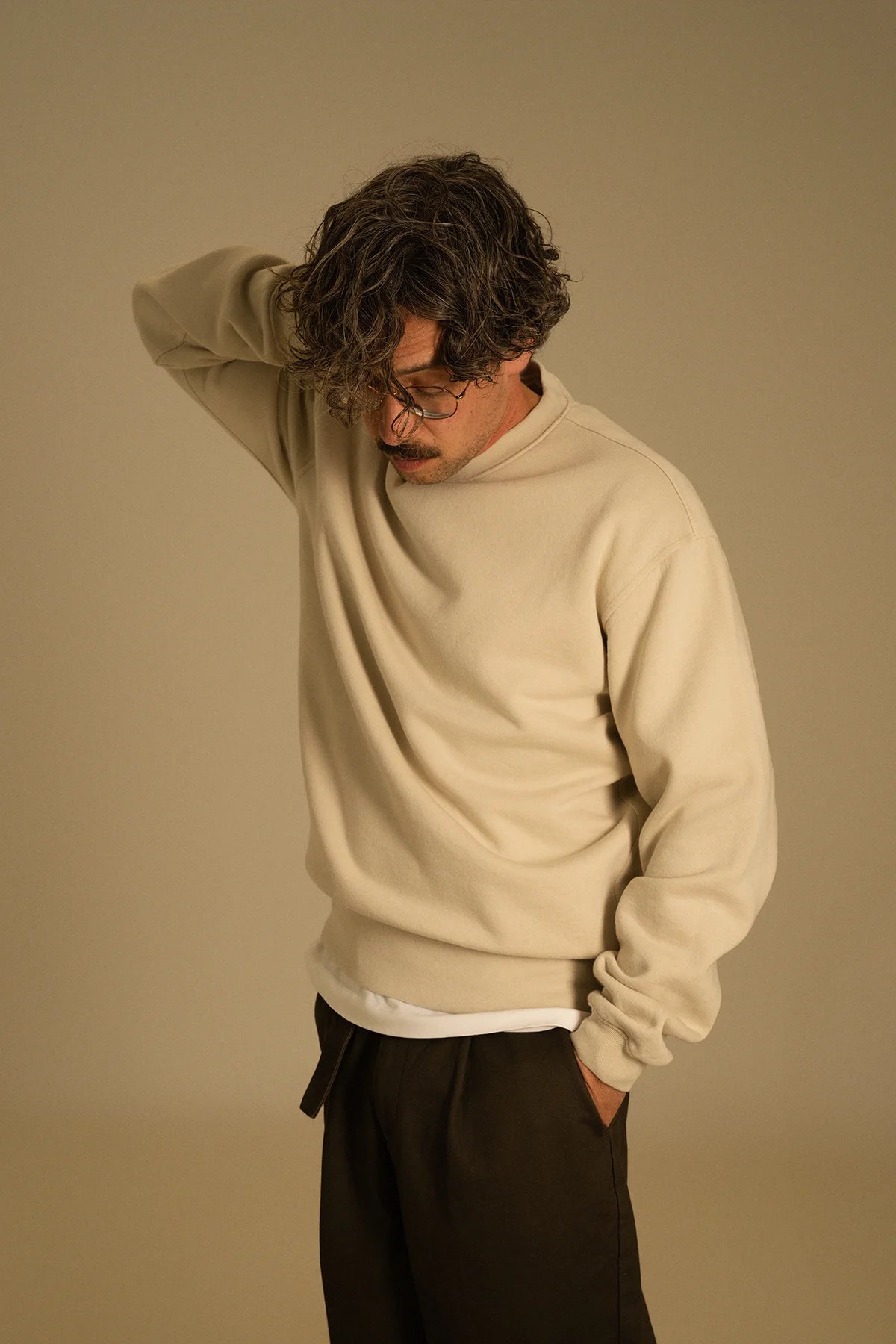 the bone crewneck.
