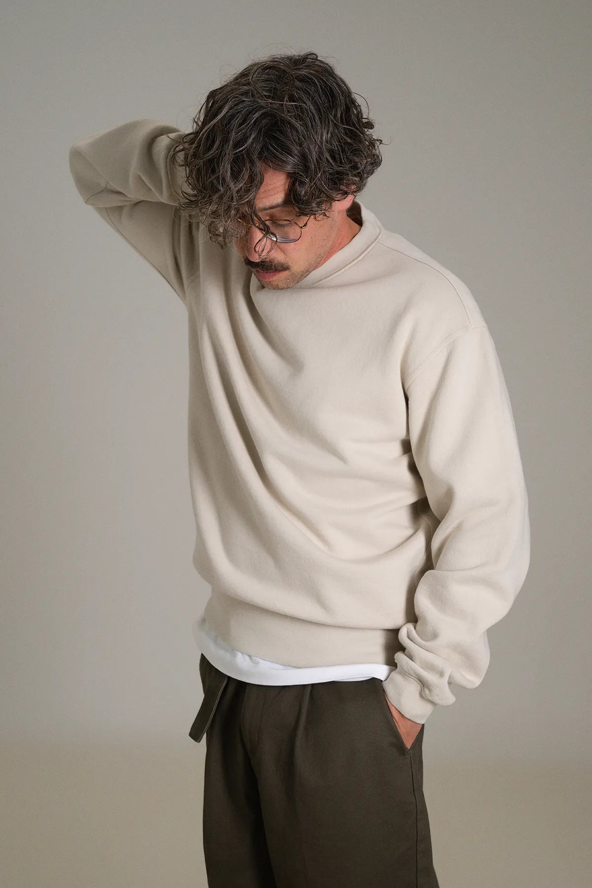 the bone crewneck.