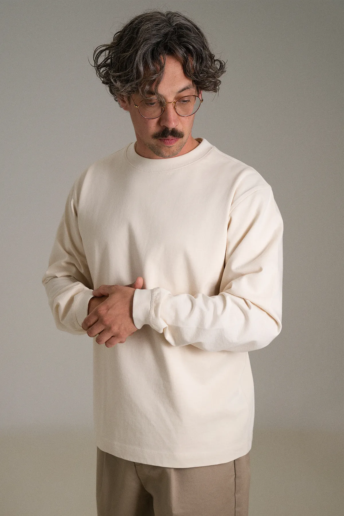 the undyed longsleeve.