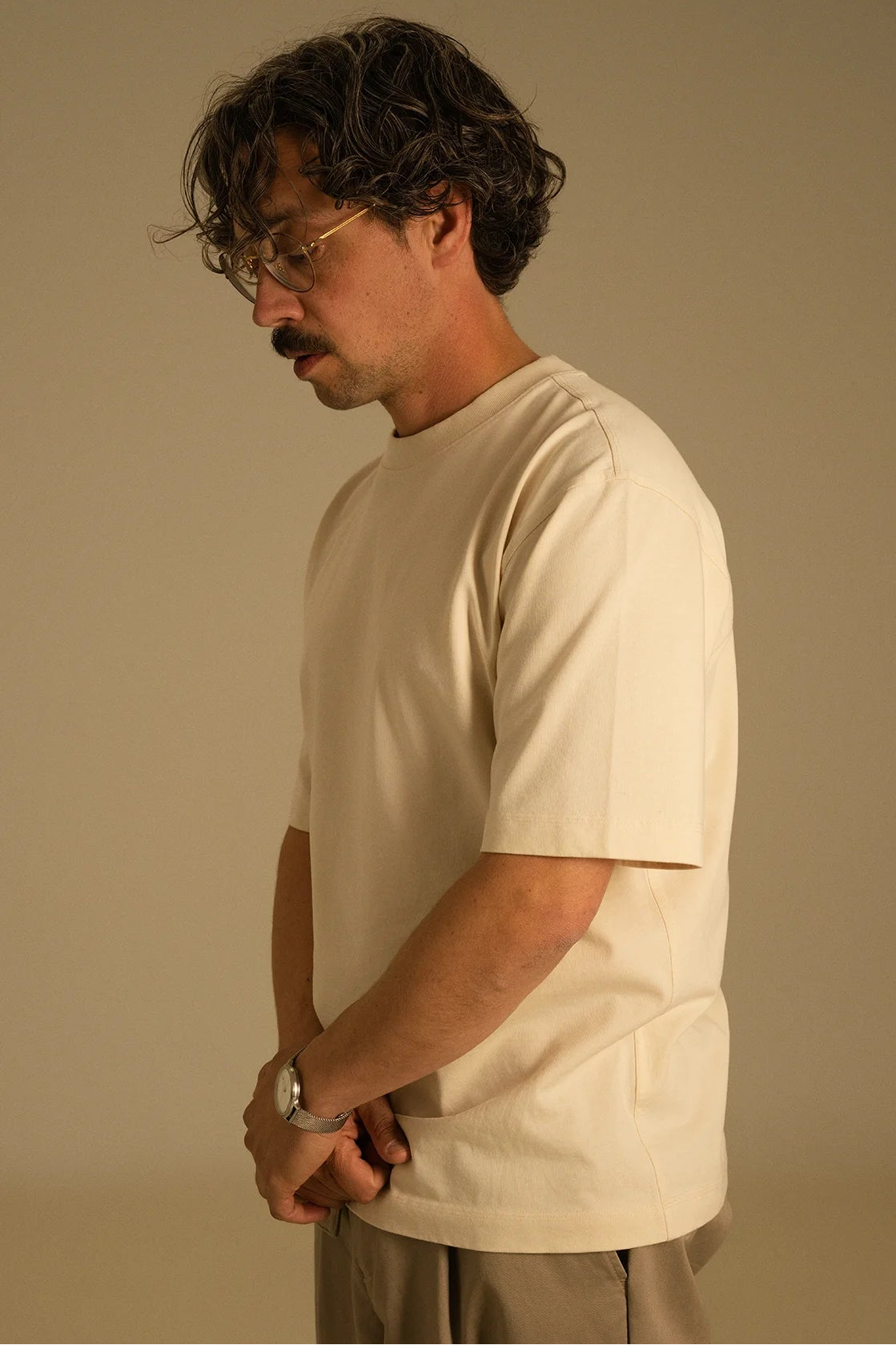 the undyed tee.