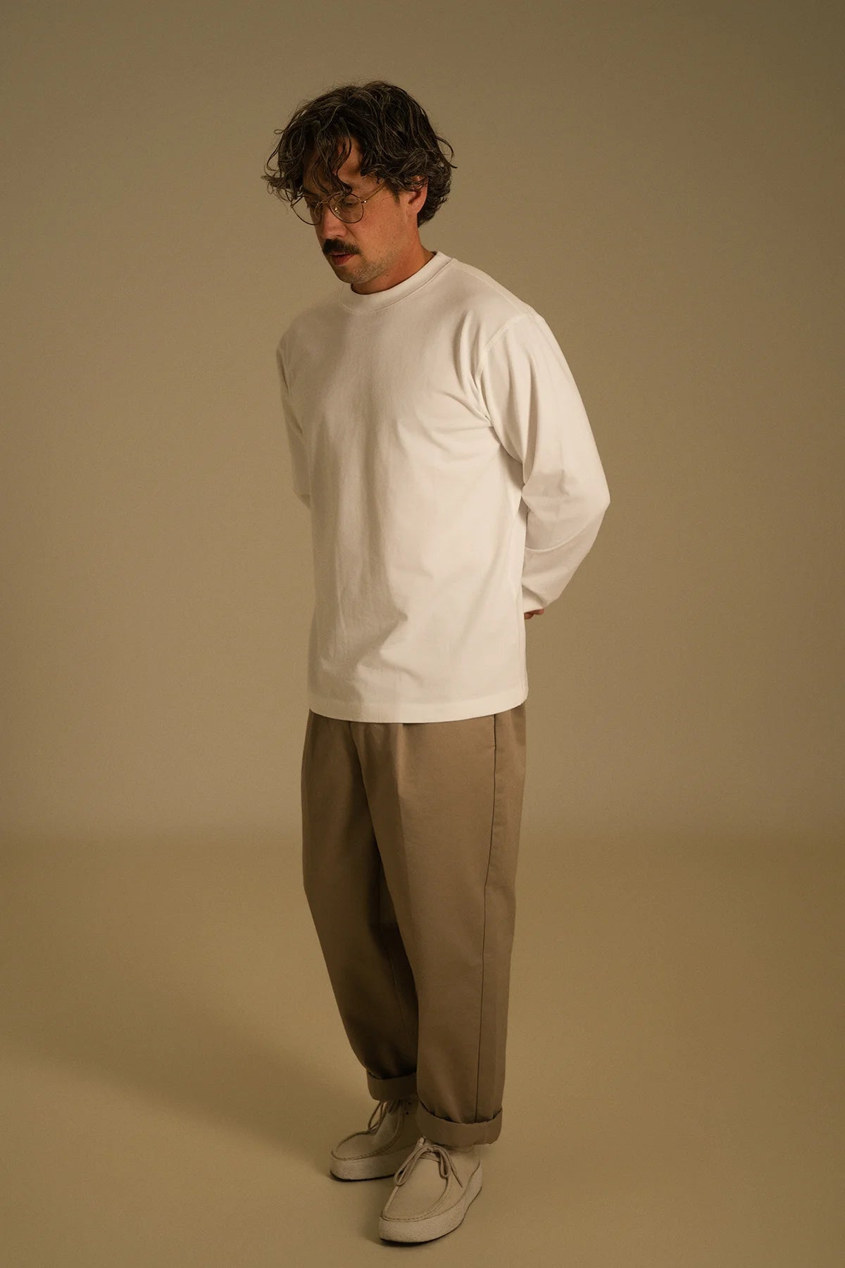the white longsleeve.