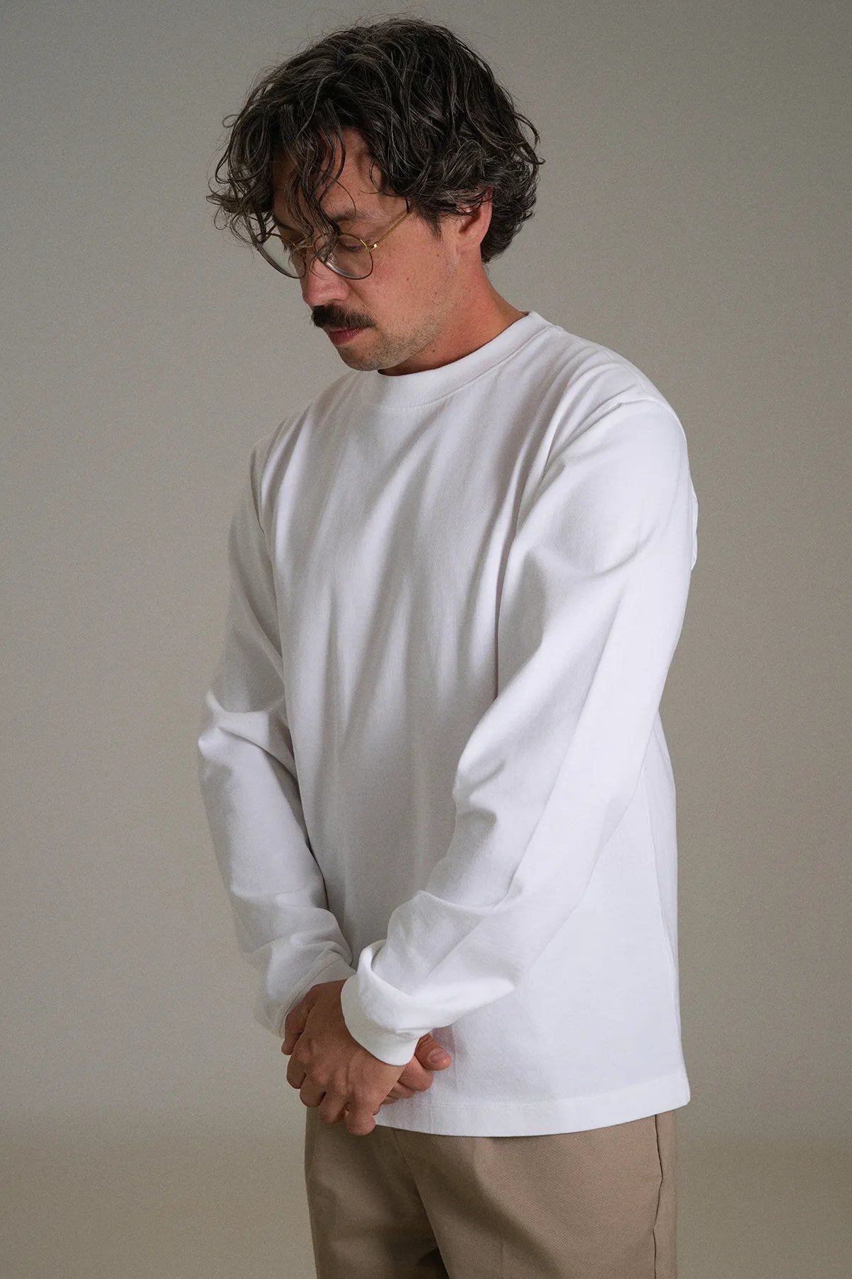 the white longsleeve.